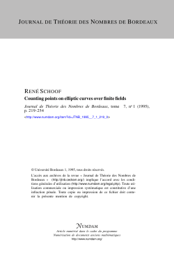 Counting points on elliptic curves over finite fields