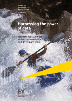 Harnessing the power of data