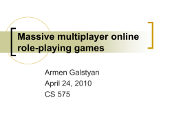 Massively multiplayer online role-playing games