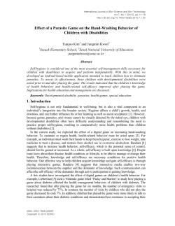Effect of a Parasite Game on the Hand-Washing Behavior