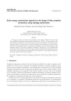 Strain energy maximization approach to the design of fully