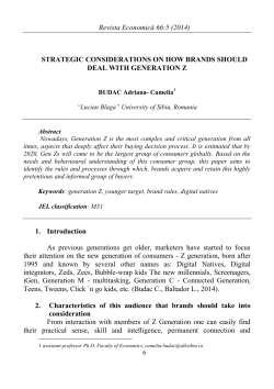 Revista Economică 66:5 (2014) STRATEGIC CONSIDERATIONS