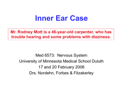 Pain Problem Case - University of Minnesota Duluth