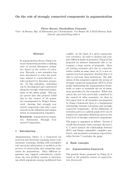 On the role of strongly connected components in