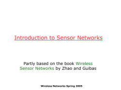 Sensor Networks