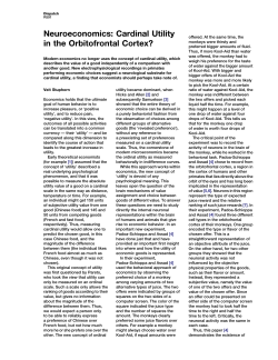 Cardinal Utility in the Orbitofrontal Cortex?