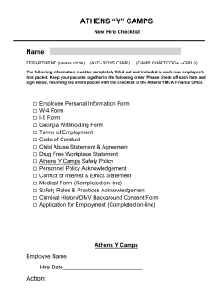 athens y camps code of conduct
