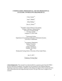 understanding professional and non-professional