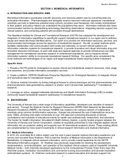 KUMC HICTR CTSA outline - KUMC Informatics
