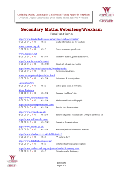 Primary Maths websites