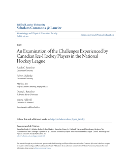 An Examination of the Challenges Experienced by Canadian Ice