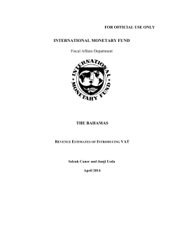 Bahamas VAT Revenue Estimates