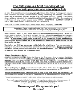 The following is a brief overview of our membership program and