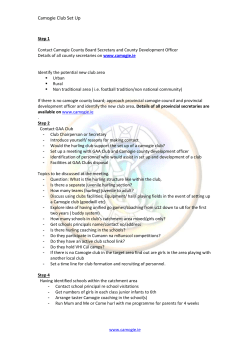 First club Meeting - The Camogie Association