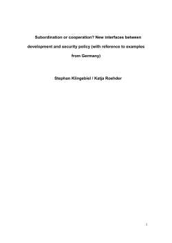 Subordination or cooperation?