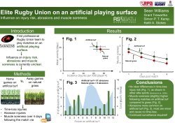 Elite Rugby Union on an artificial playing surface