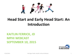 HEAD START in michigan - the NEW Events.MPHI.org!