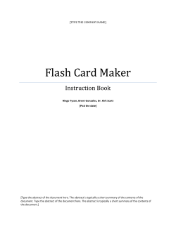Flash Card Maker