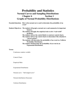 Probability and Statistics