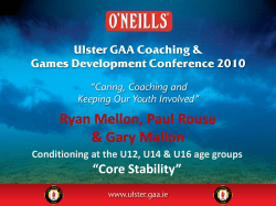 Conditioning for U12 U14 U16 &ndash; Core Stability