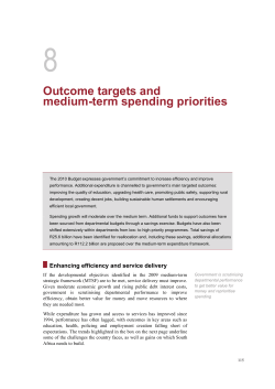Outcome targets and medium-term spending