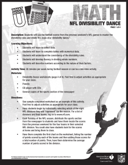 nfl divisibility dance - American Heart Association