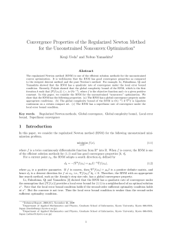 Convergence Properties of the Regularized Newton Method for the