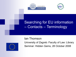 The role of information and communication in the governance of the