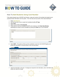 TMS-HOW-TO-Adding Students via Card Number