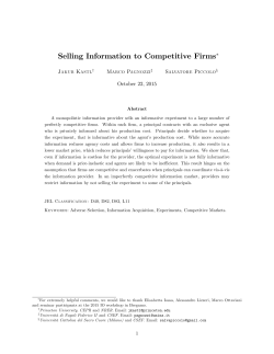 Selling Information to Competitive Firms