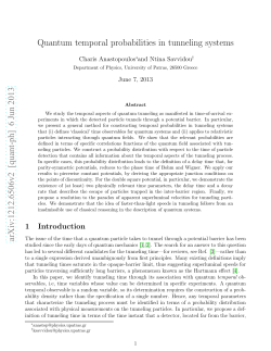 Quantum temporal probabilities in tunneling systems