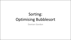 Better Bubblesort
