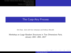 The Cusp-Airy Process