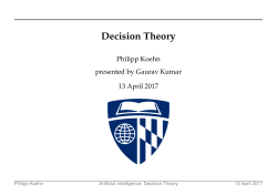 Decision Theory