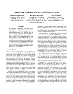 Parameterised Verification of Data-aware Multi