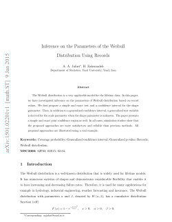 Inference on the Parameters of the Weibull Distribution Using Records