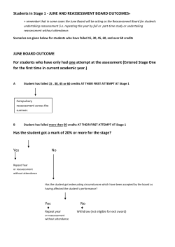 JUNE AND REASSESSMENT BOARD OUTCOMES+ JUNE BOARD