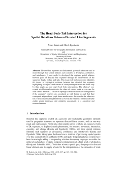 The Head-Body-Tail Intersection for Spatial Relations Between