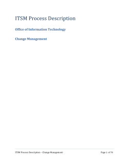 Change Management - University of Alaska System