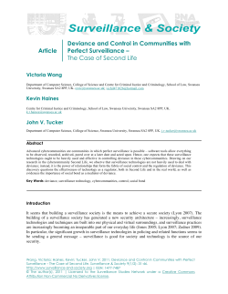 Article Deviance and Control in Communities with Perfect Surveillance