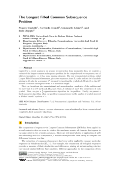 The Longest Filled Common Subsequence Problem