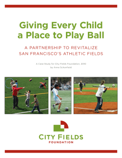 Giving Every Child a Place to Play Ball