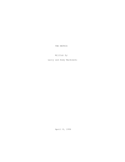 The Matrix - Sci Fi Scripts