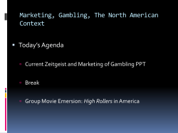 Marketing and Gambling, The North American