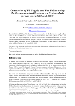 Methodological information on the compilation of the US supply and