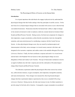 Exercise Physiology Lab