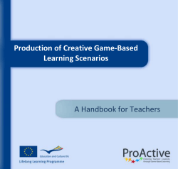 Production of Creative Game-Based Learning Scenarios A