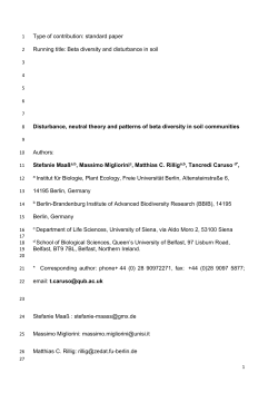 Disturbance, neutral theory, and patterns of beta diversity in
