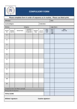 Compulsory form 2016-17 - International Pole Sports Federation