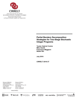 Partial Benders Decomposition Strategies for Two-Stage